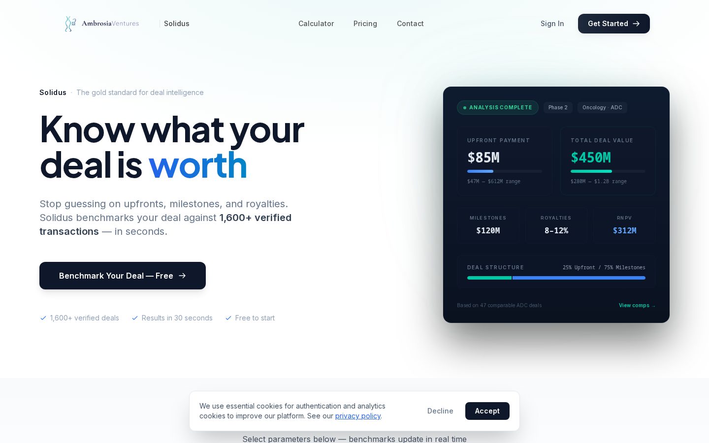 Deal Terms Homepage
