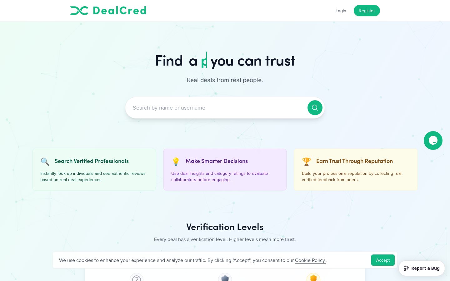 Dealcred Homepage