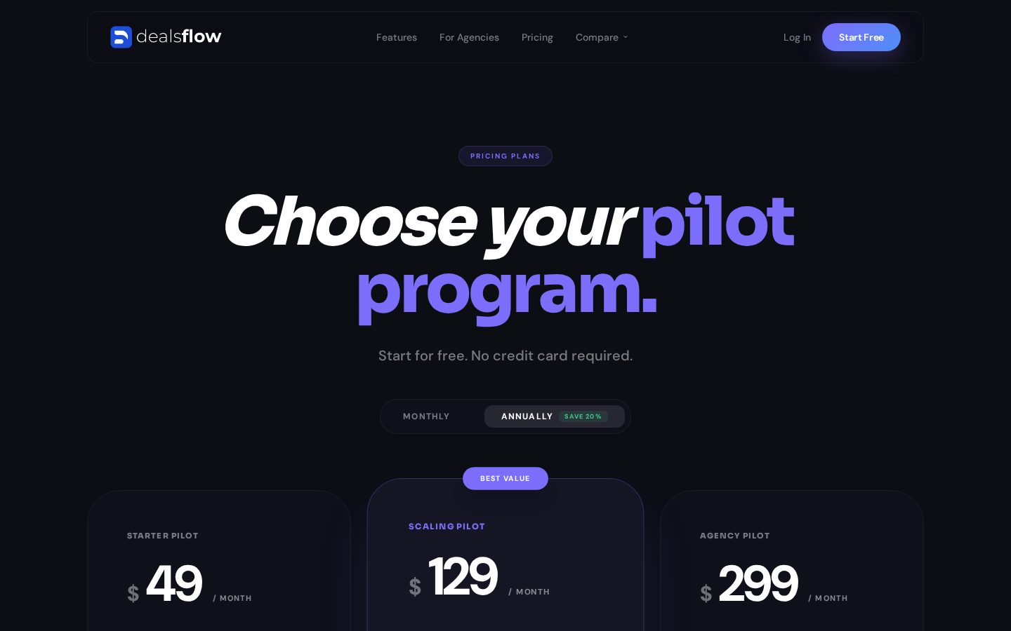DealsFlow Pricing