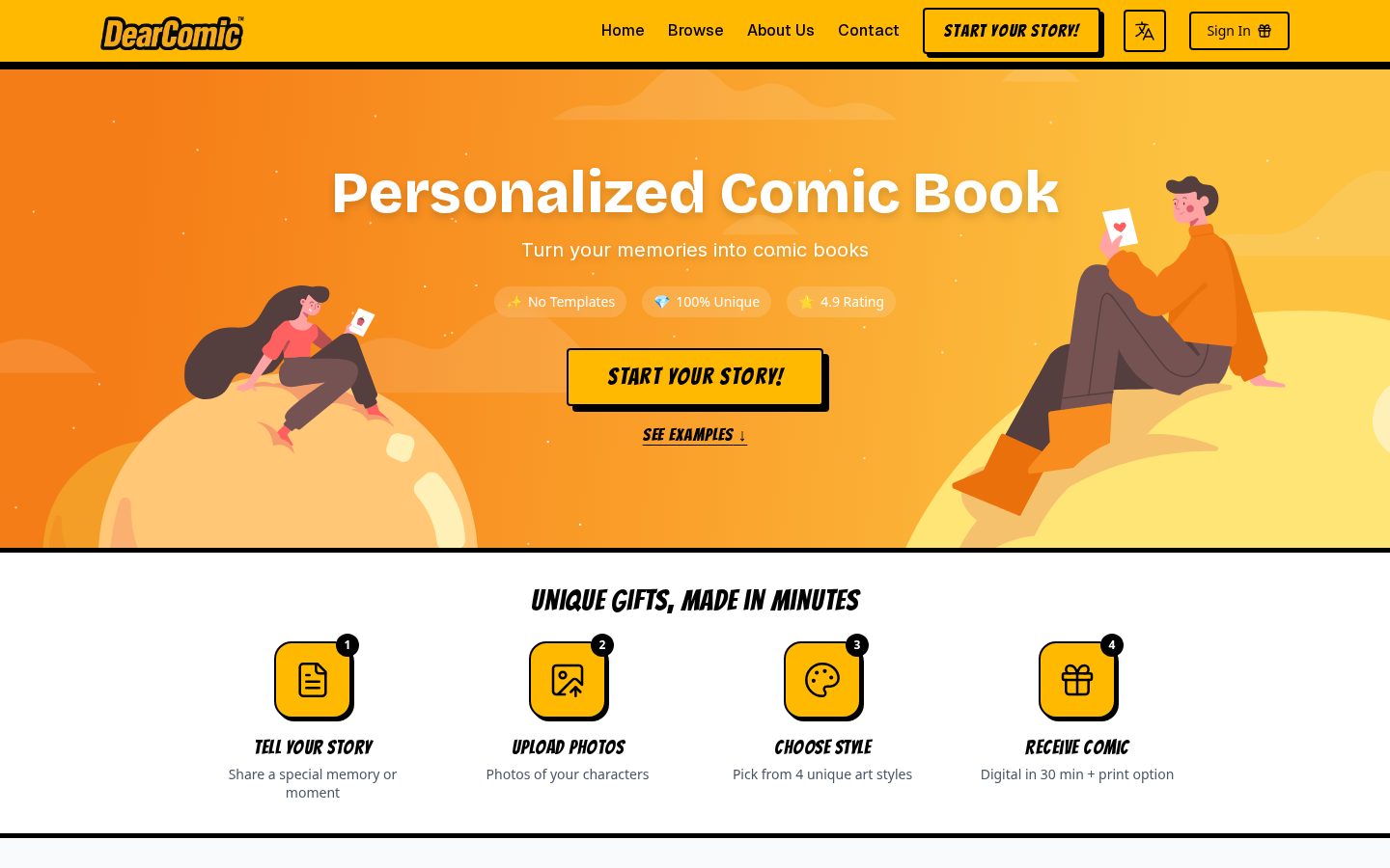 DearComic Homepage