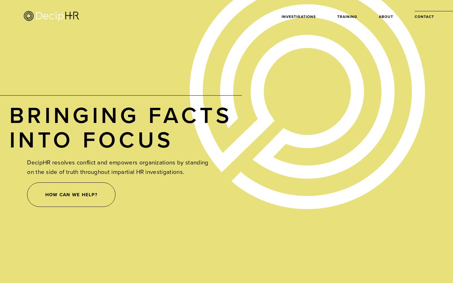 Deciphr Homepage