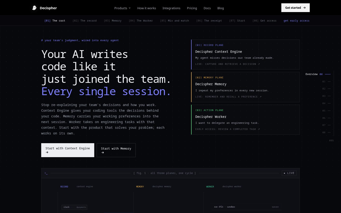 Decispher Homepage