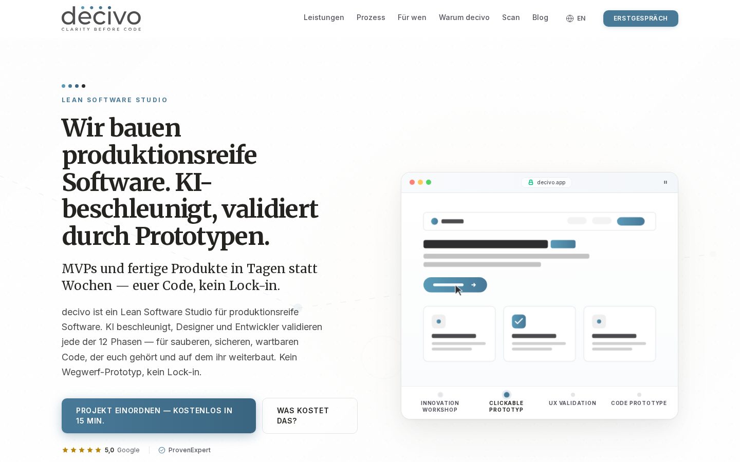decivo Homepage