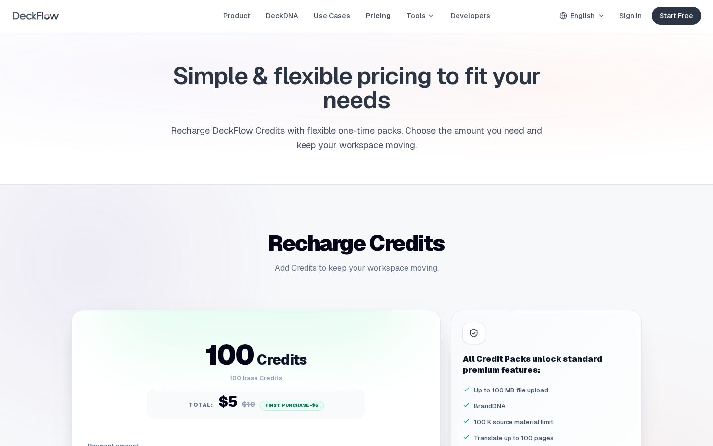 DeckFlow Pricing