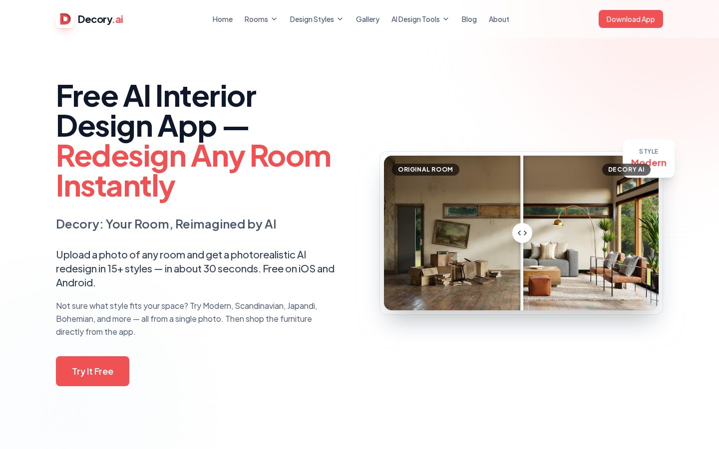 Decory Homepage