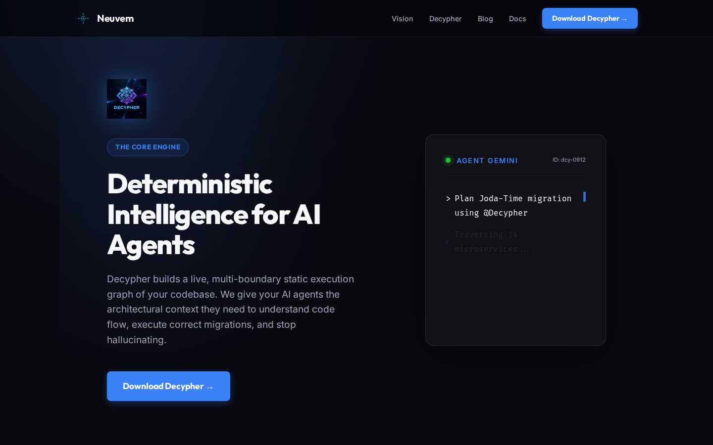 Decypher Homepage