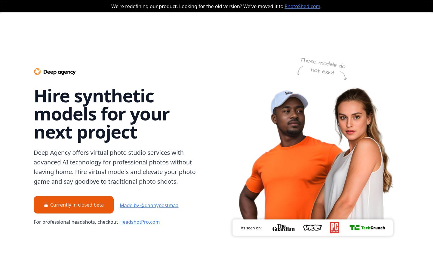Deep Agency Homepage