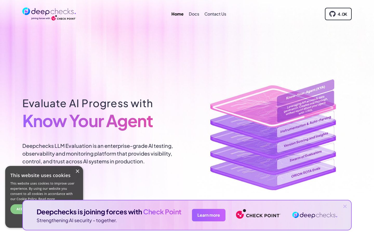 Deepchecks Homepage