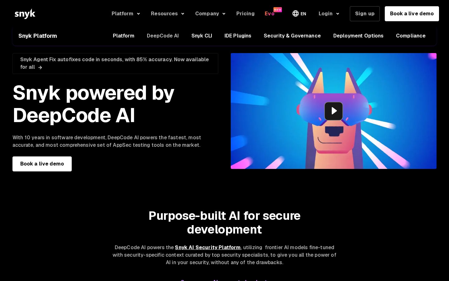 DeepCode Homepage