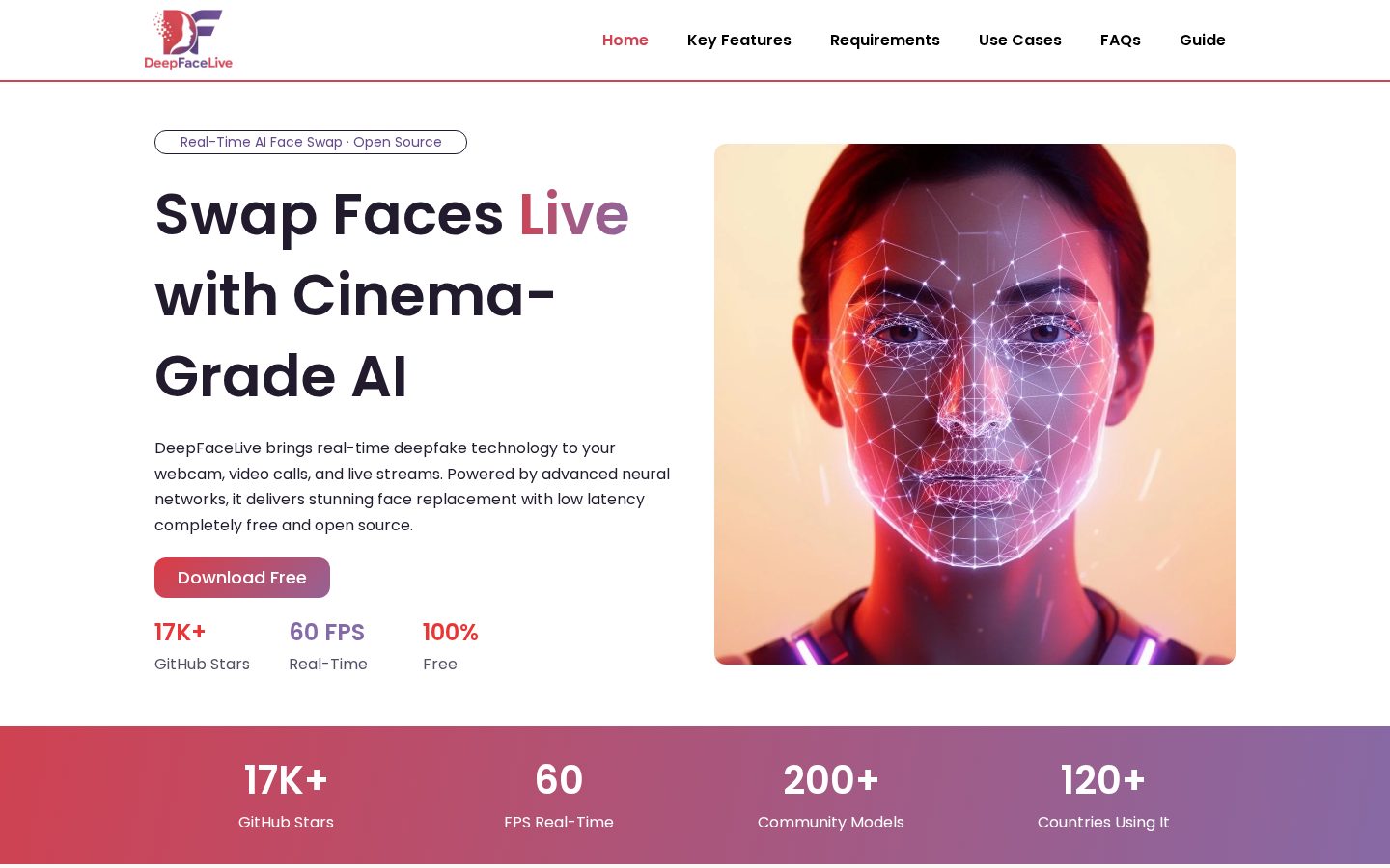 DeepFaceLive Homepage