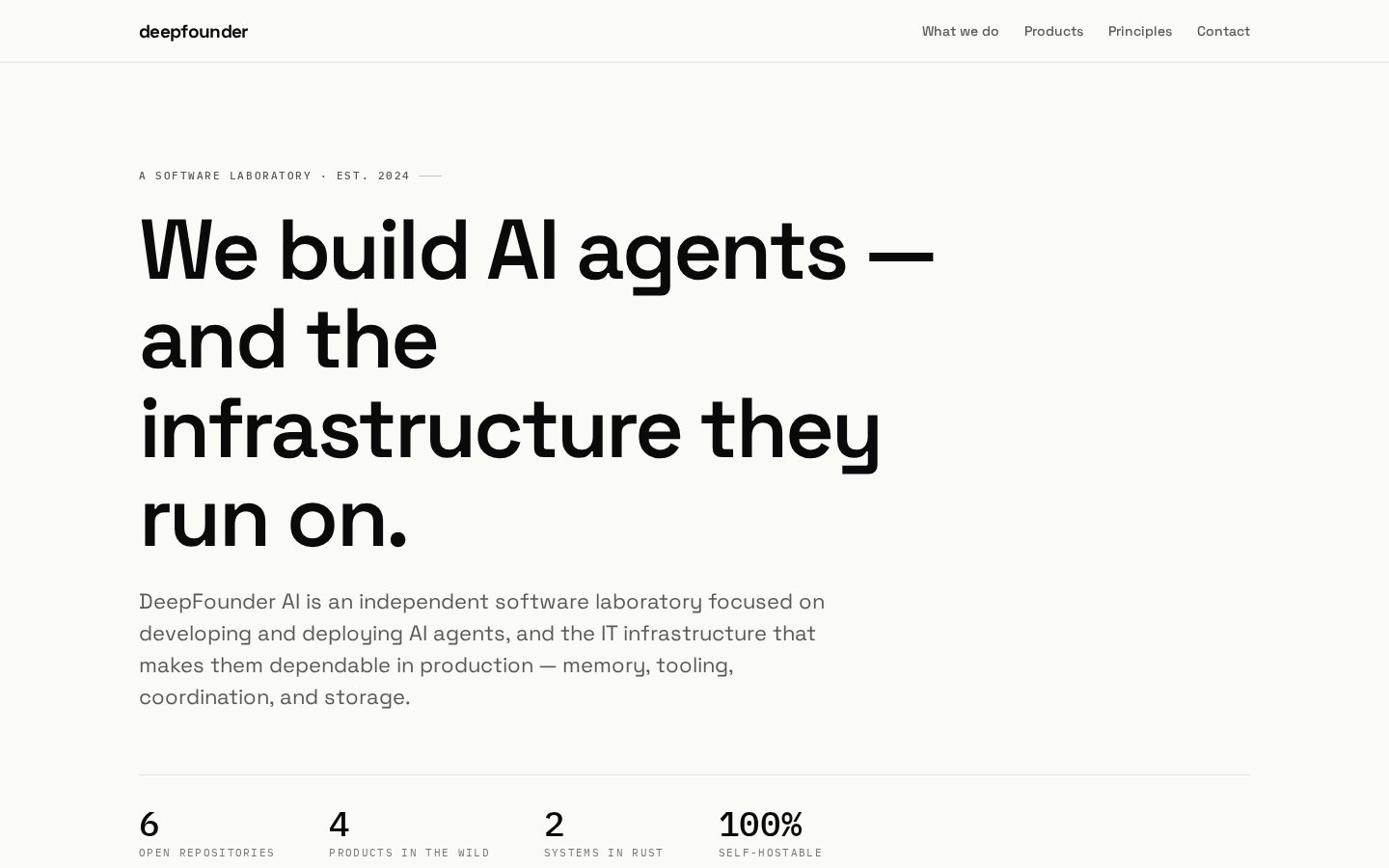 DeepFounder Homepage
