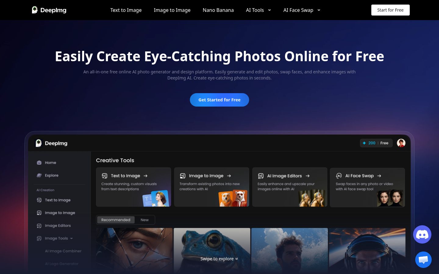 DeepImg AI Homepage