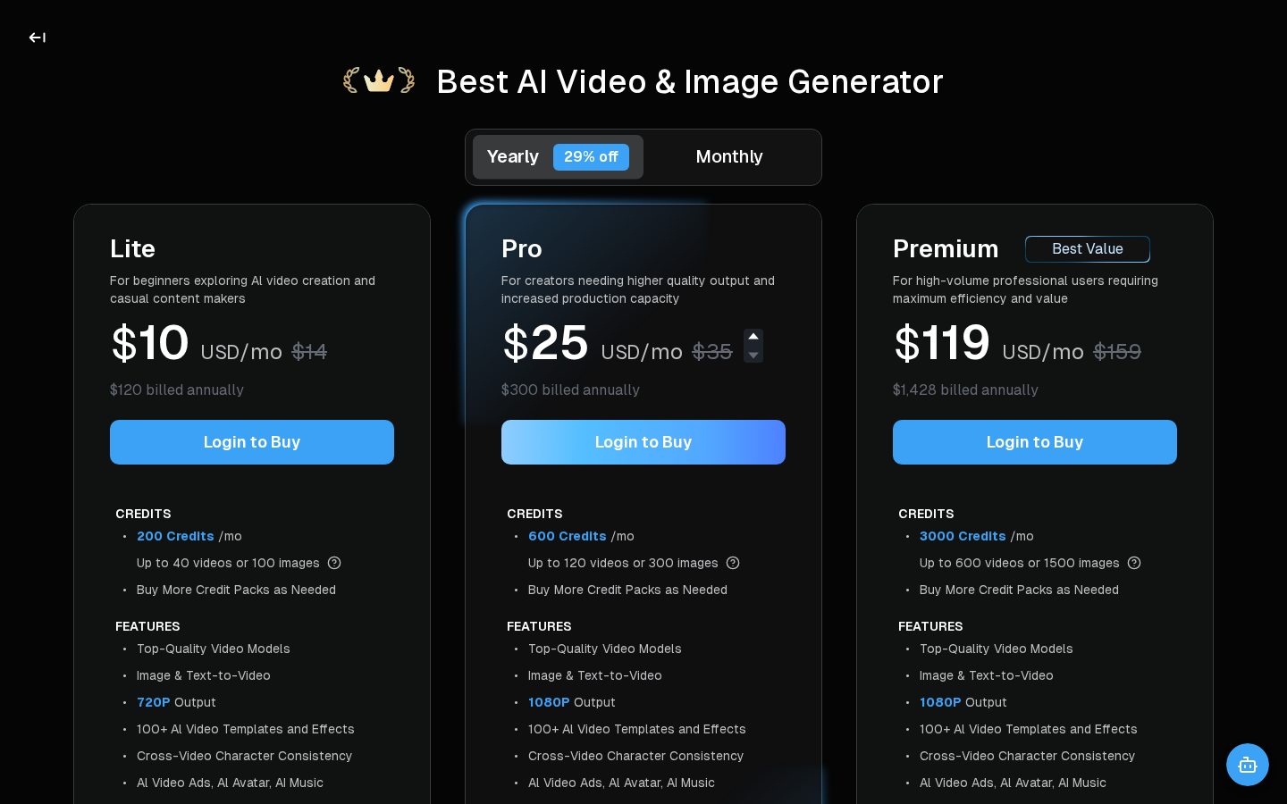 Deevid AI Pricing