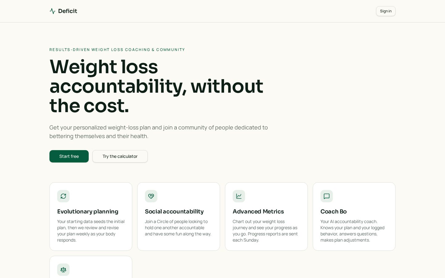 Deficit Homepage