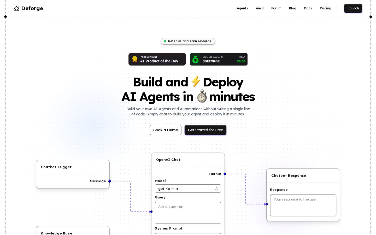 Deforge Homepage