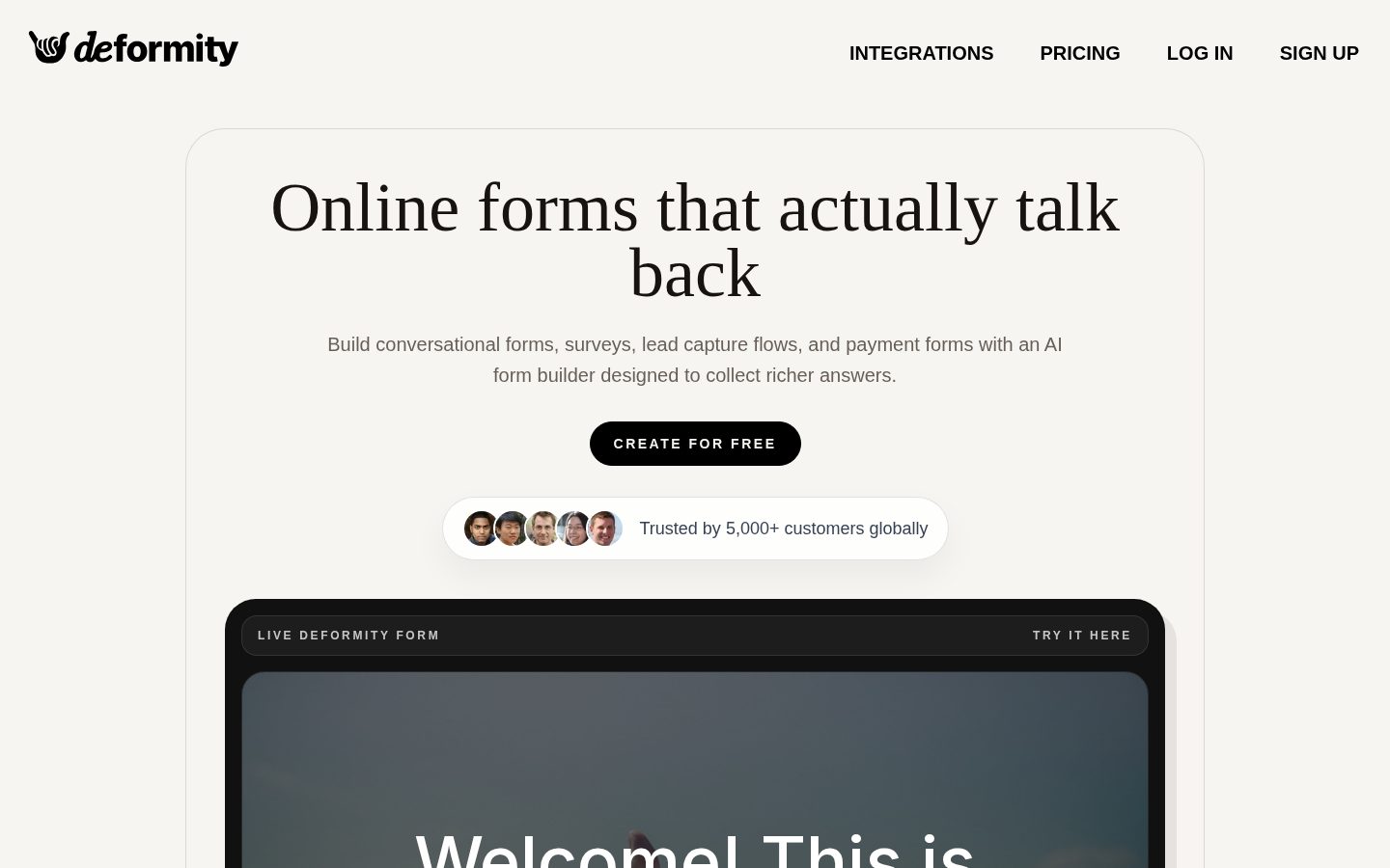 Deformity Homepage