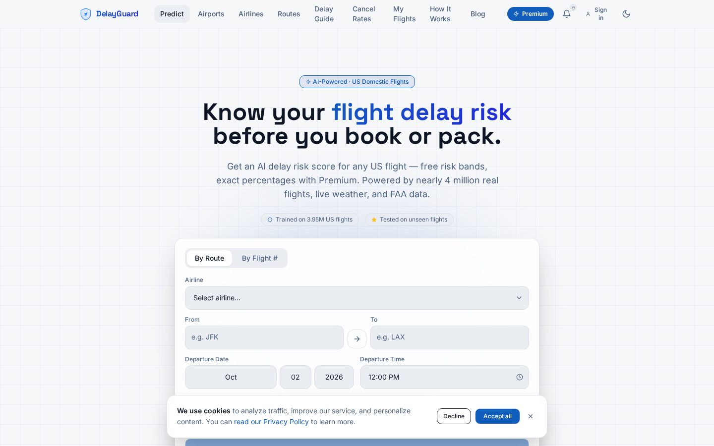DelayGuard Homepage