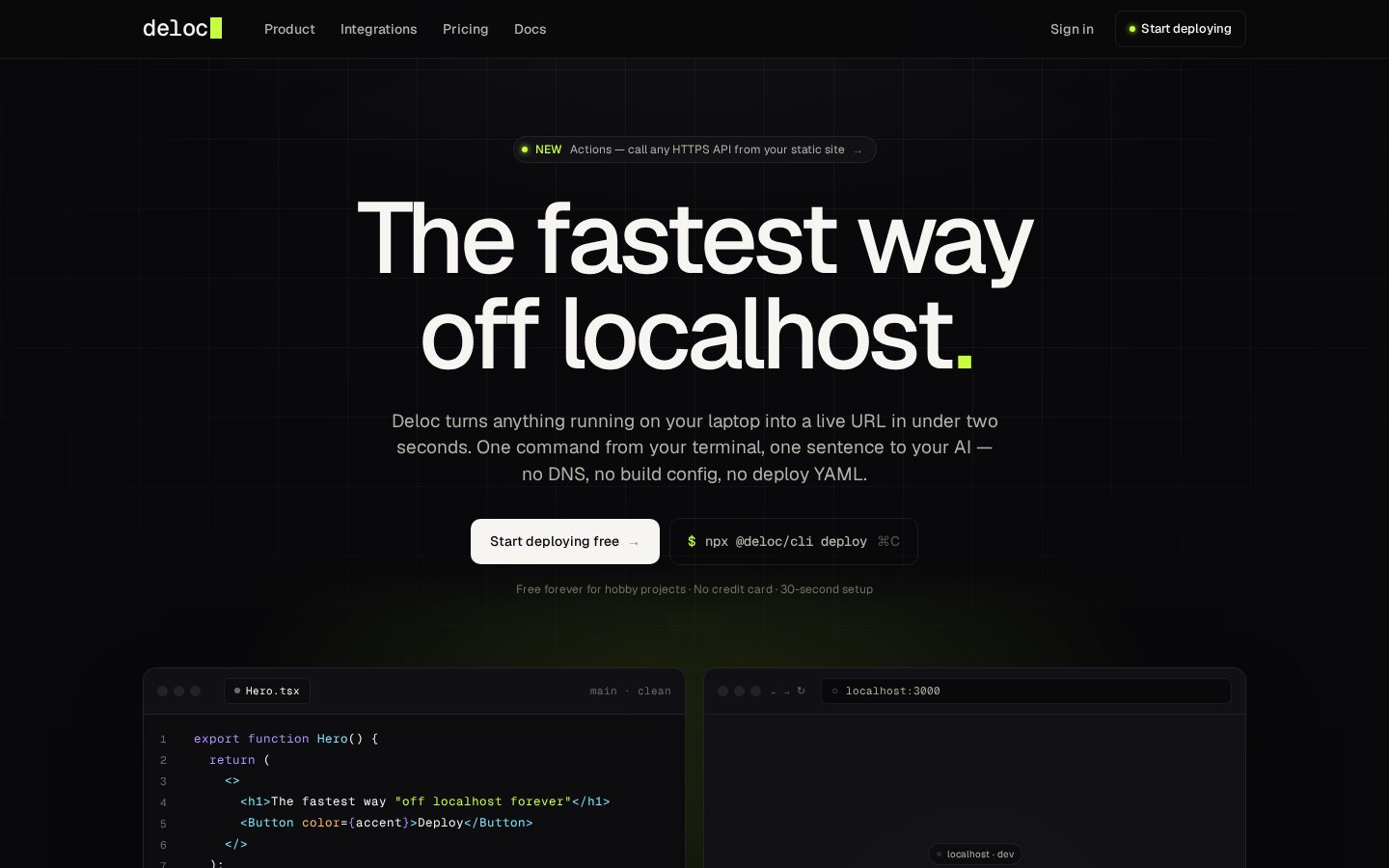 Deloc Homepage