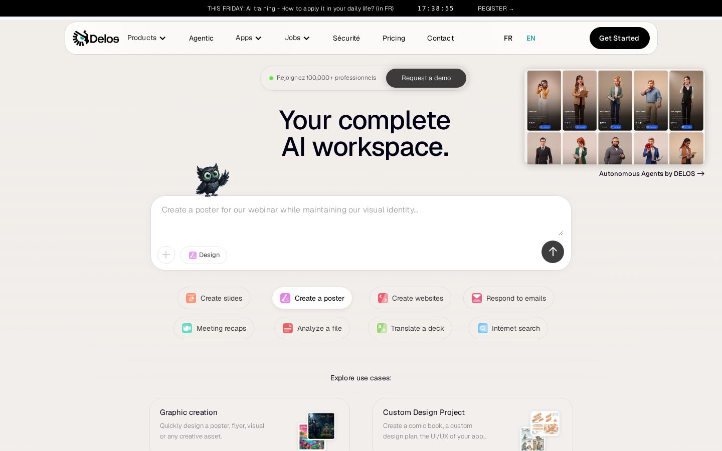 Delos Mail Homepage