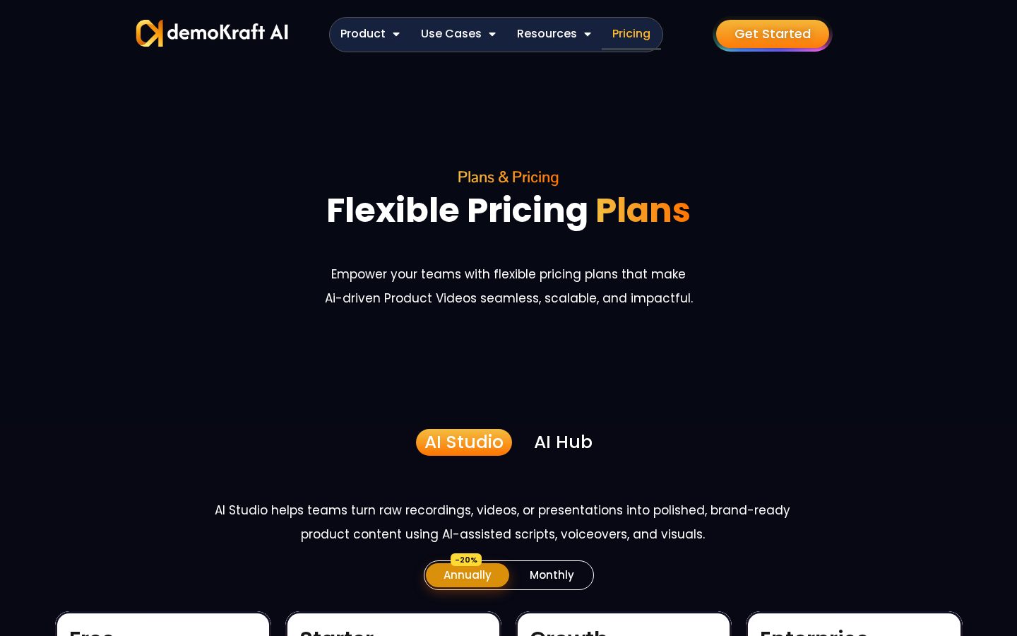 DemoKraft AI Pricing
