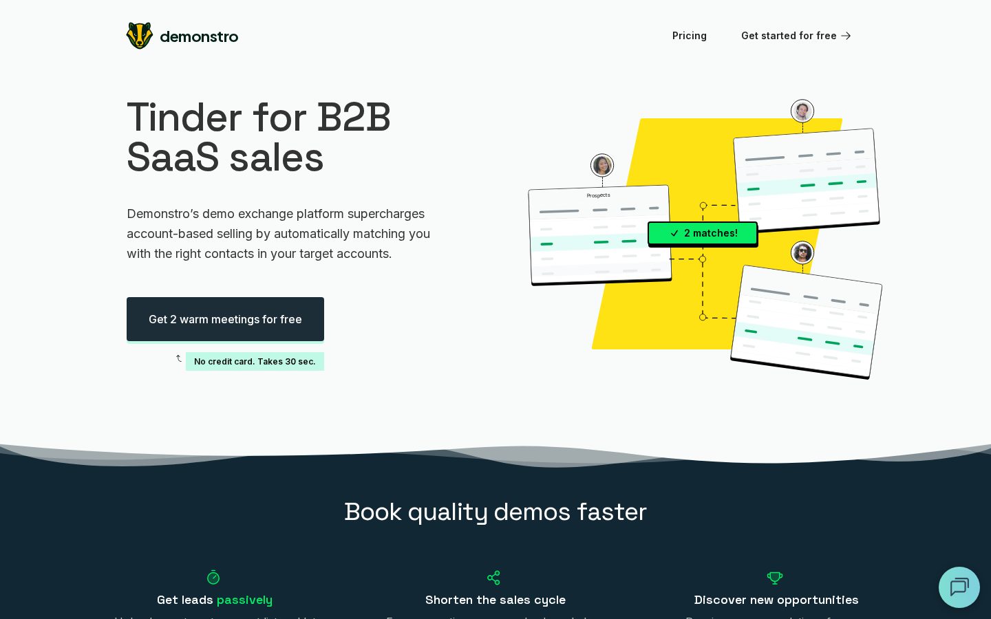 demonstro Homepage
