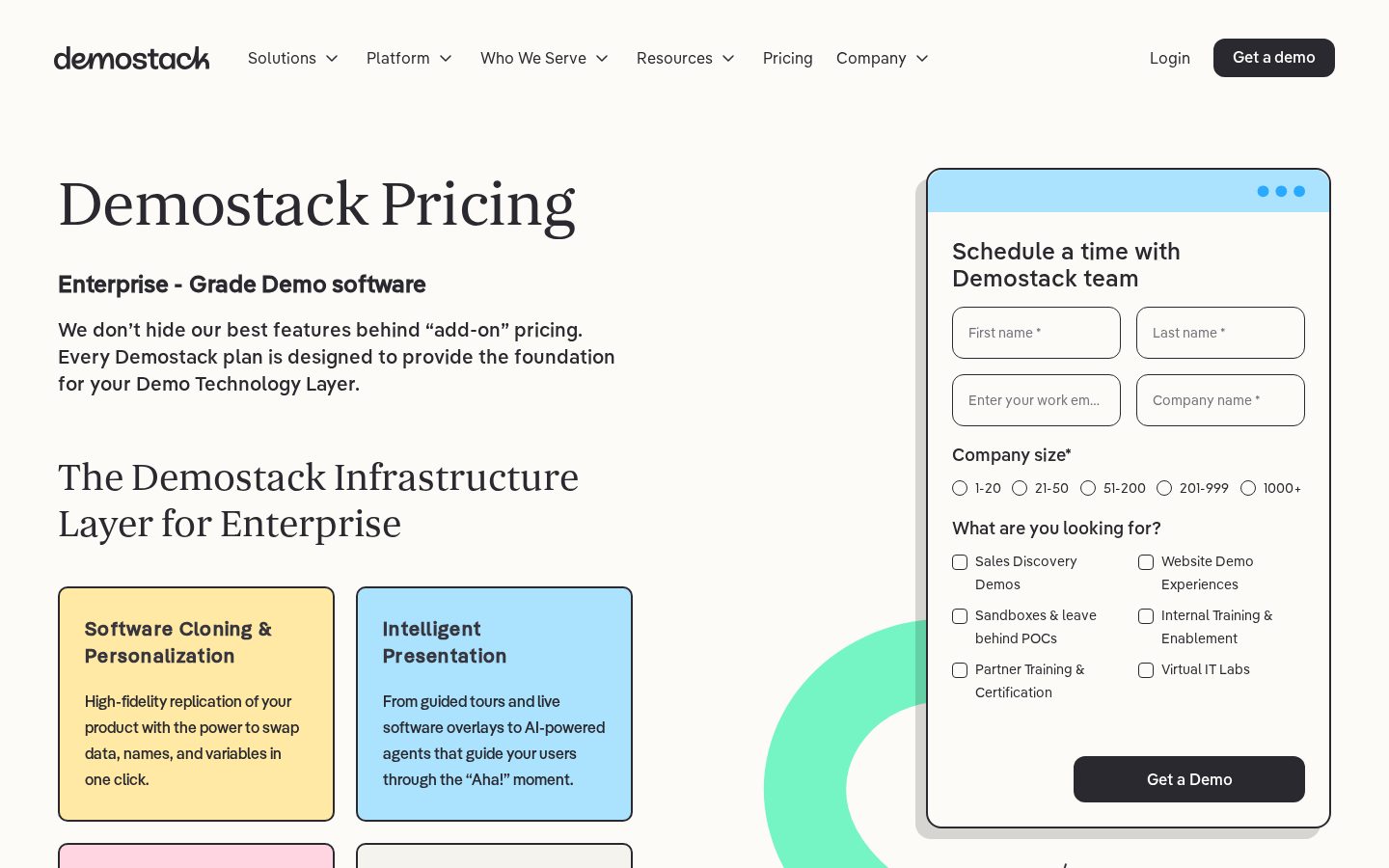 Demostack Pricing
