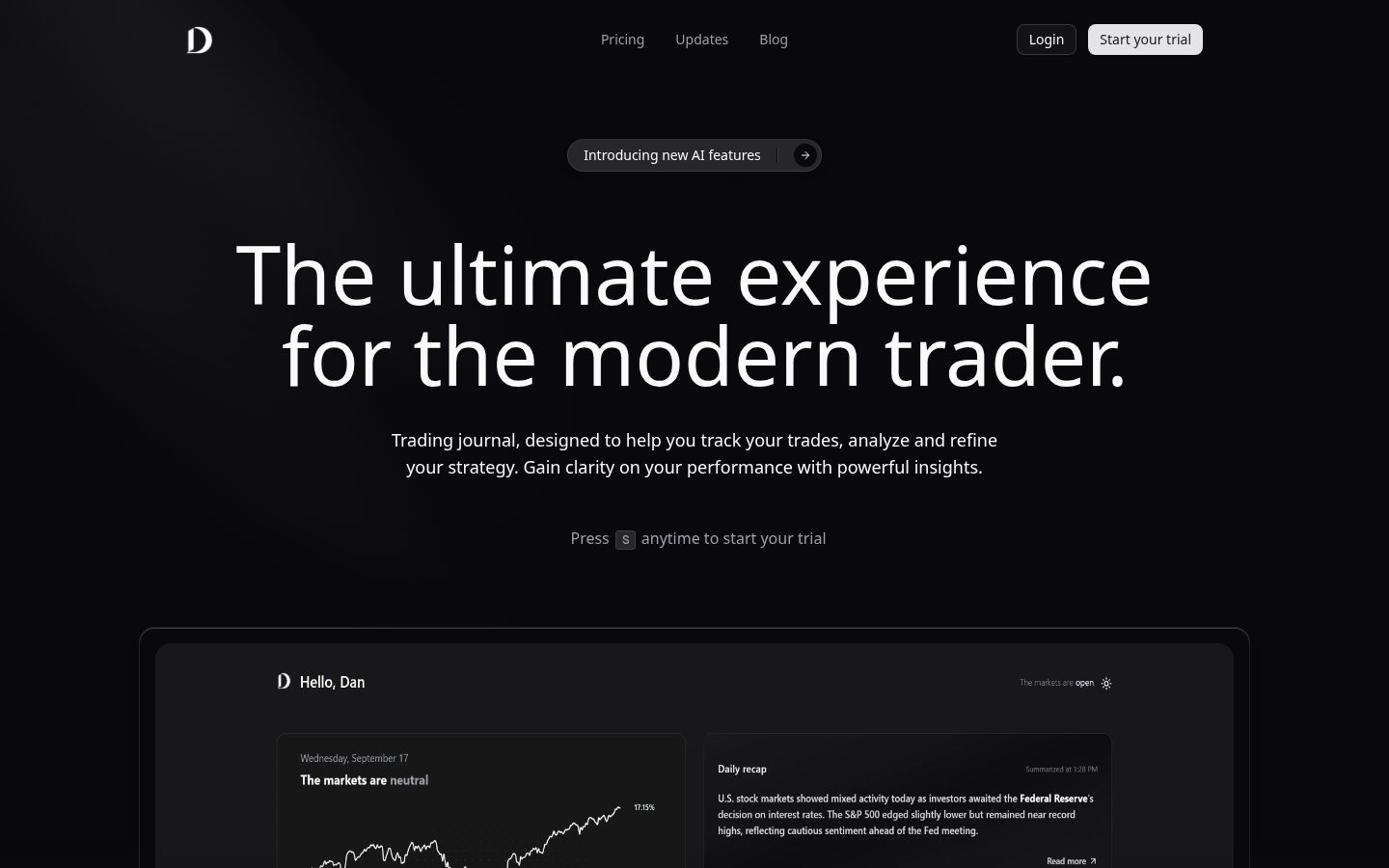 Denik Homepage