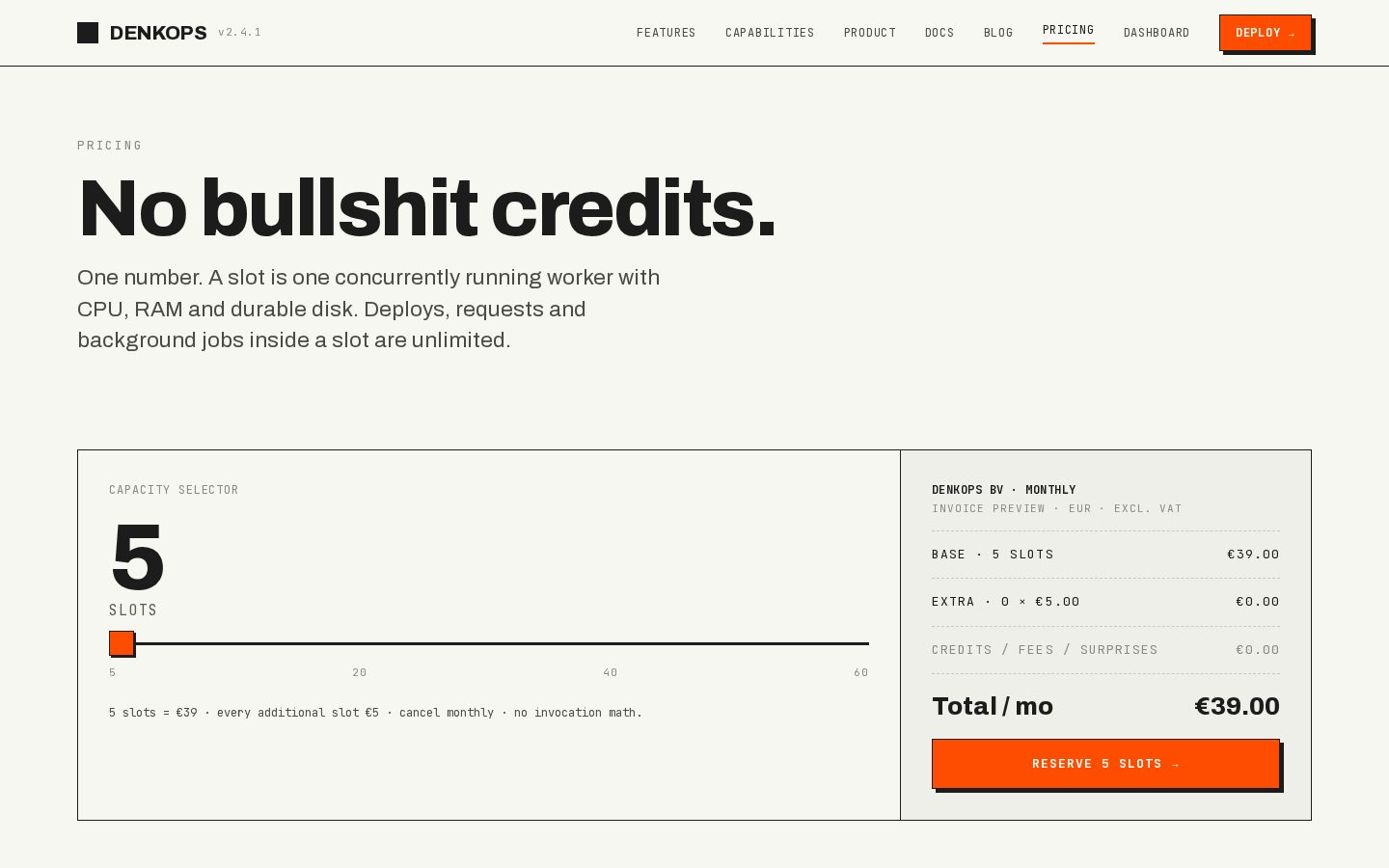 DenkOps Pricing