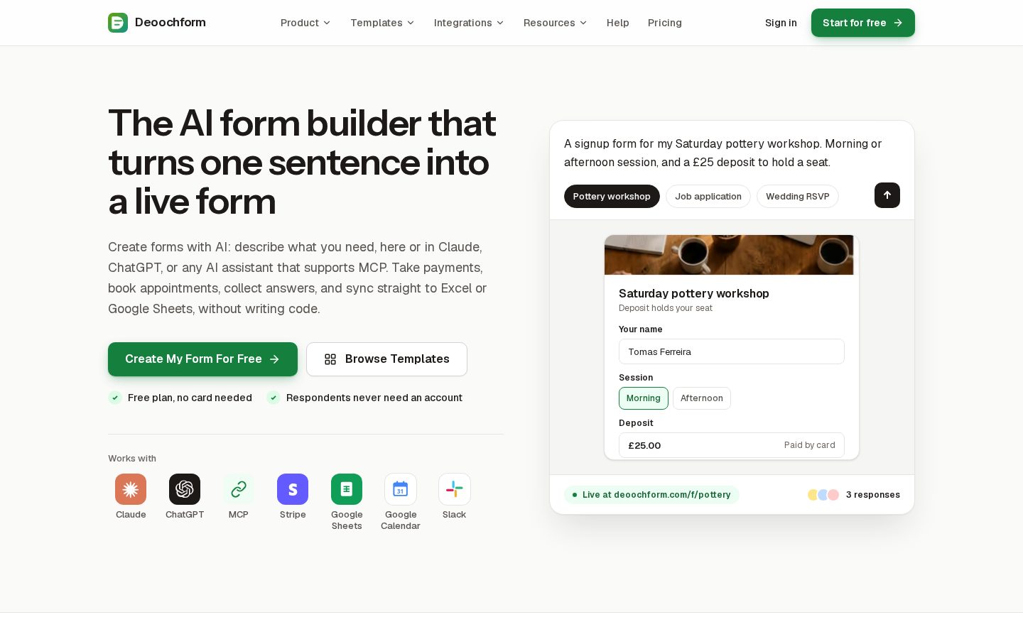 Deoochform Homepage