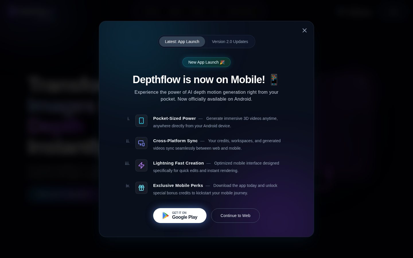 DepthFlow AI Homepage
