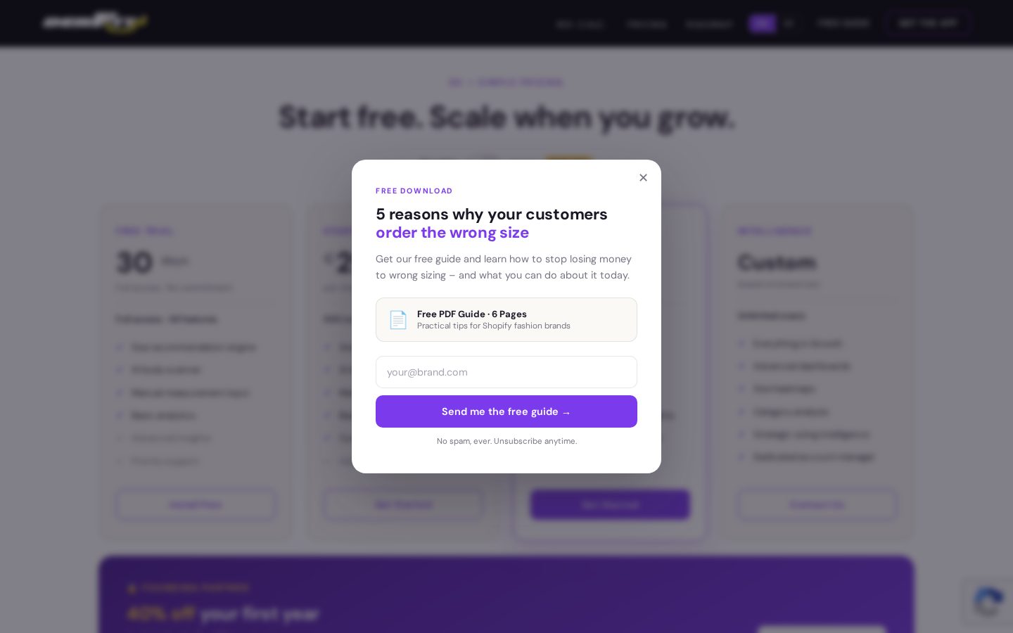 DerFit Pricing
