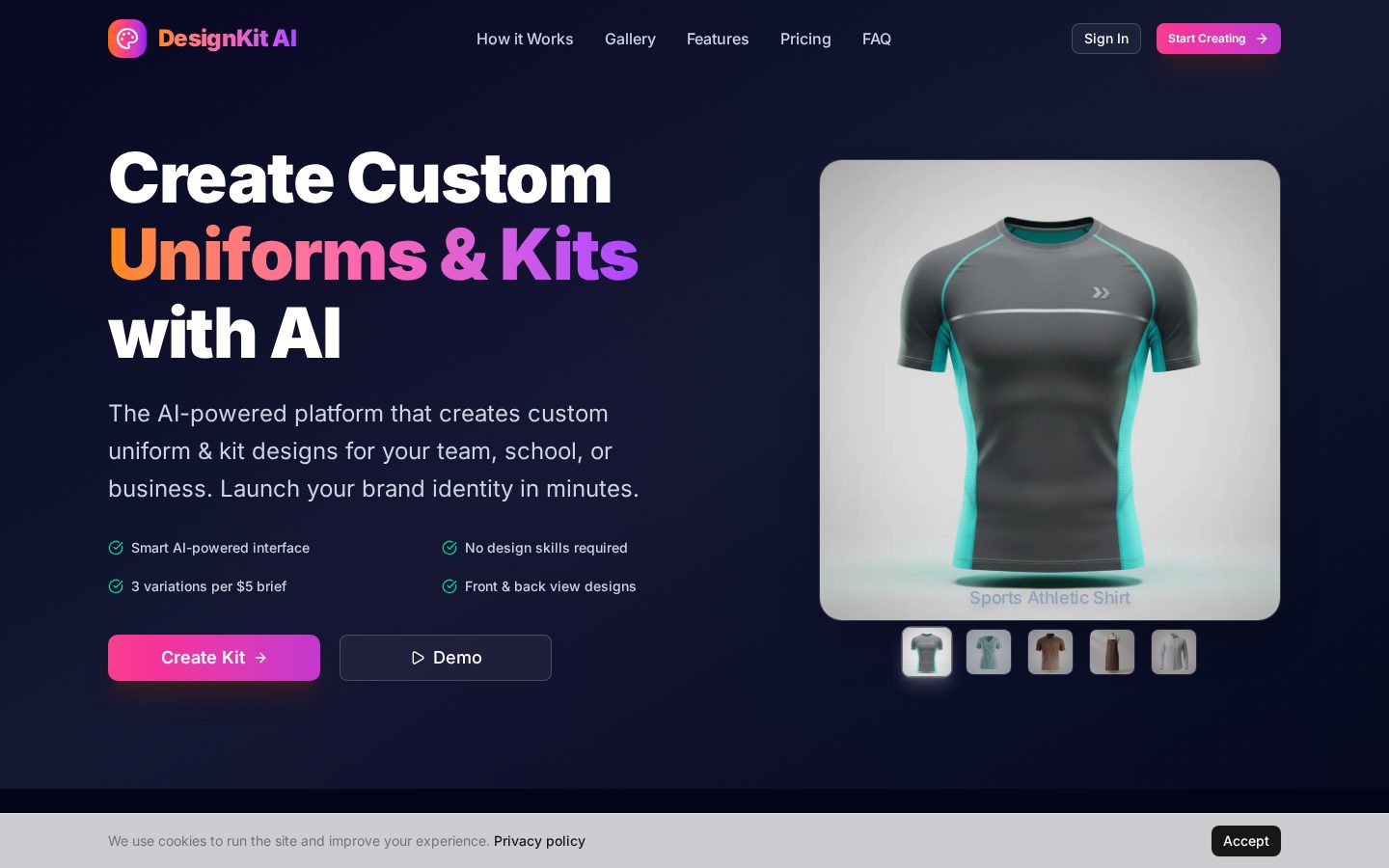 DesignKit AI Homepage