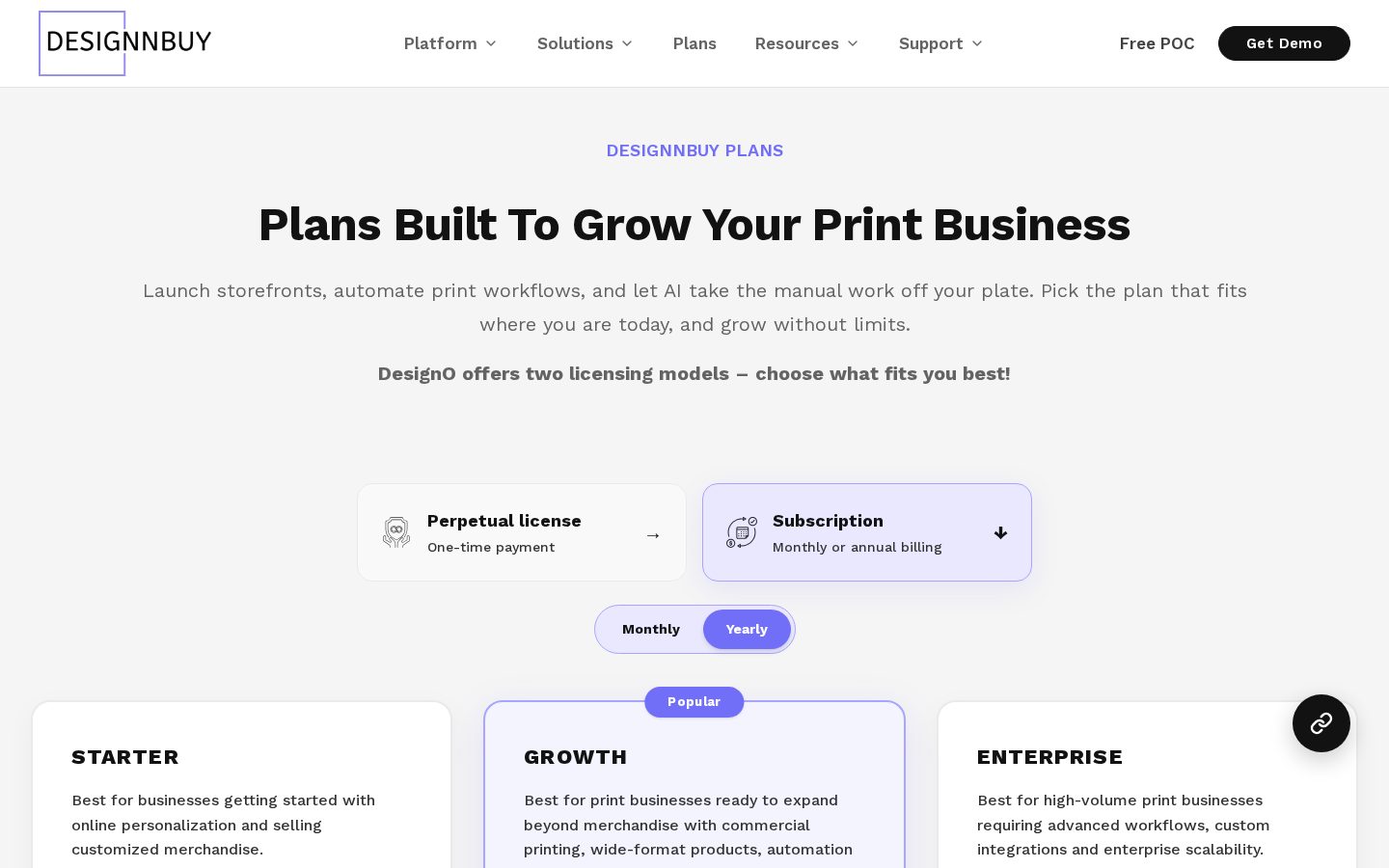DesignNBuy Pricing