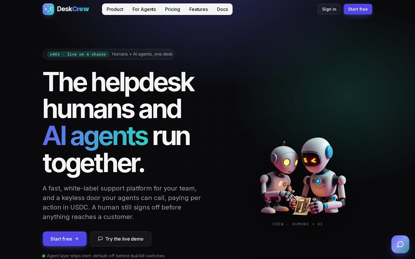 DeskCrew Homepage