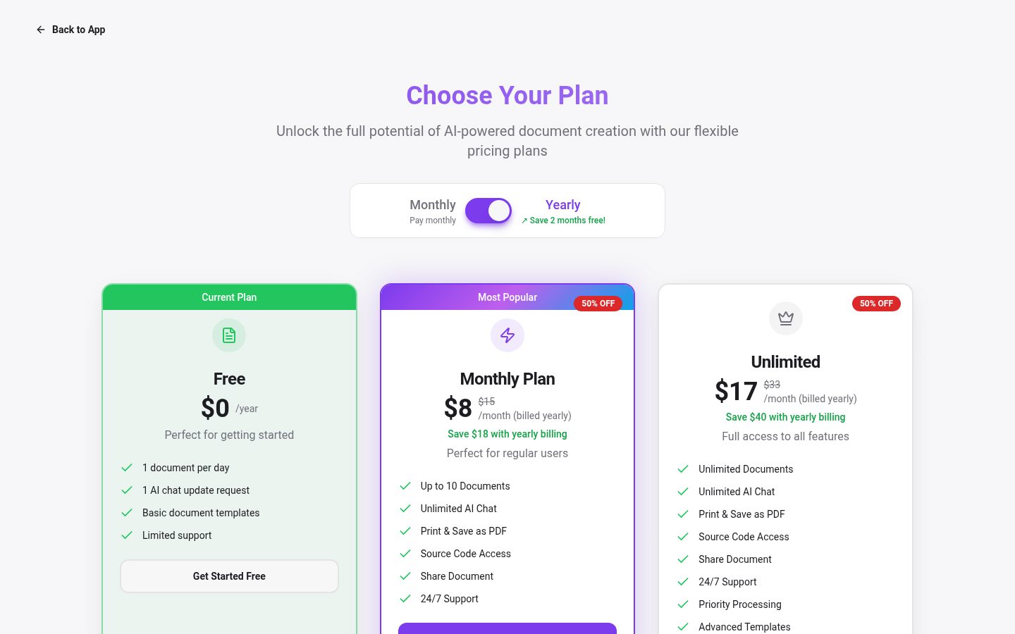 Deskrib.Ai Pricing