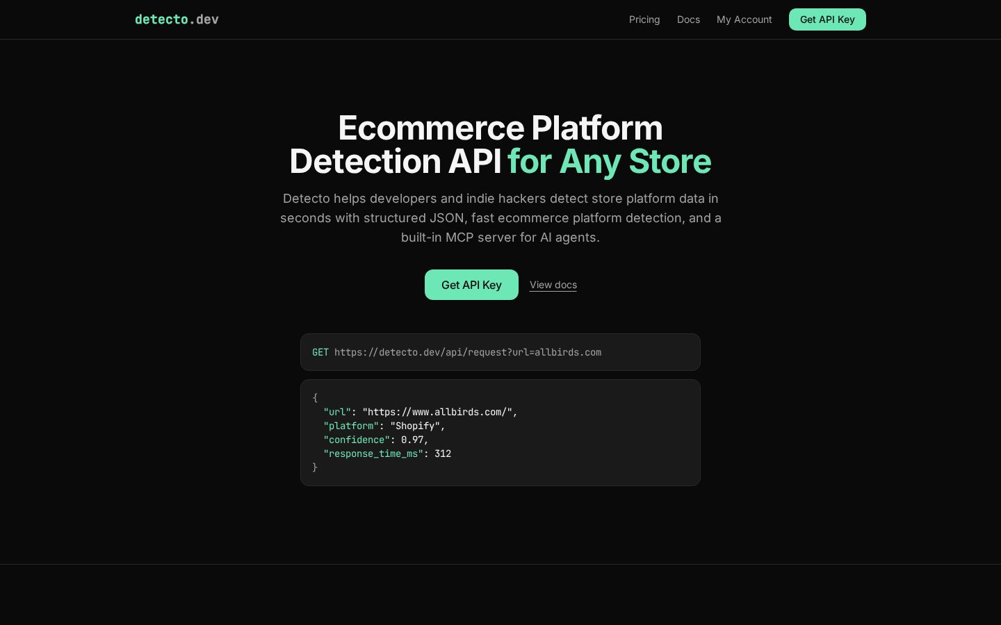 Detecto Homepage