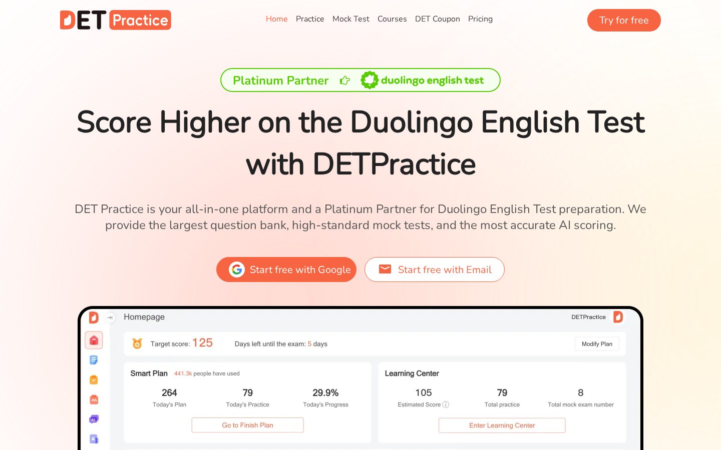 DETPractice Homepage