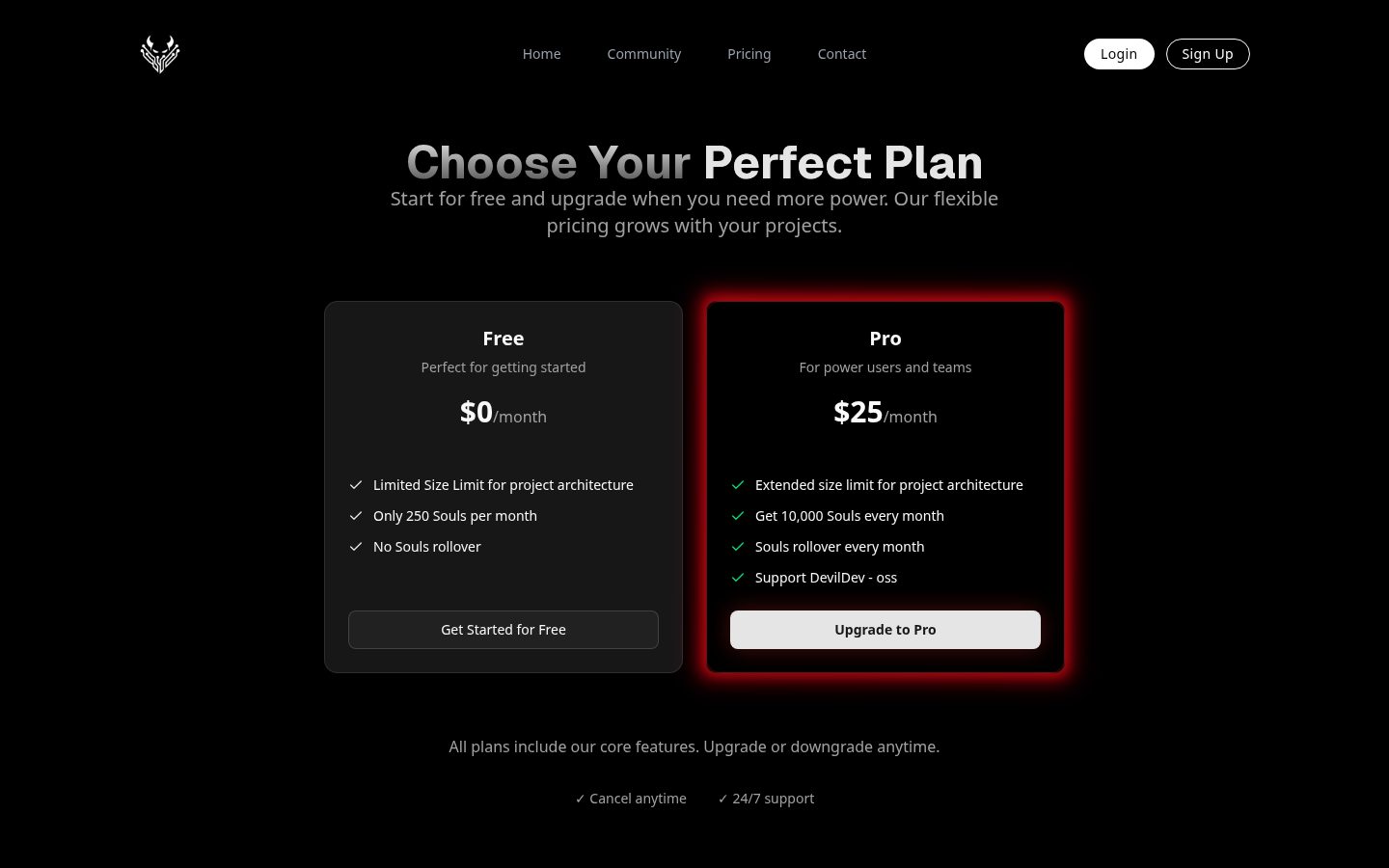 DevilDev Pricing