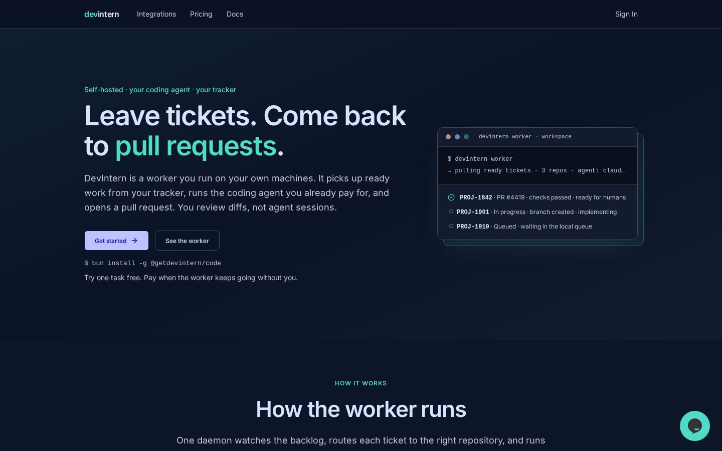 DevIntern Homepage