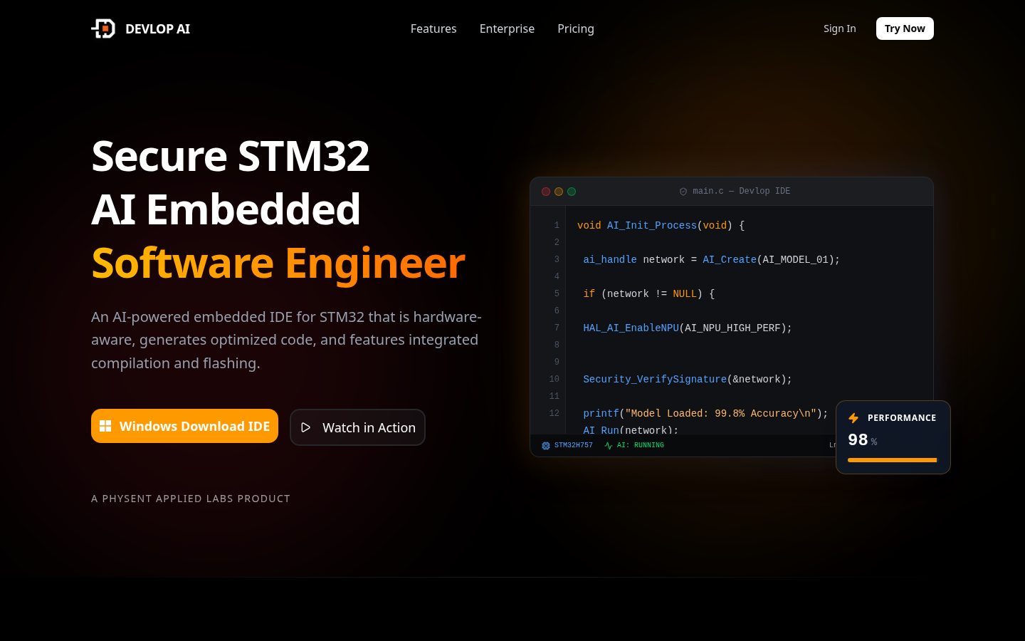 Devlop Ai Homepage