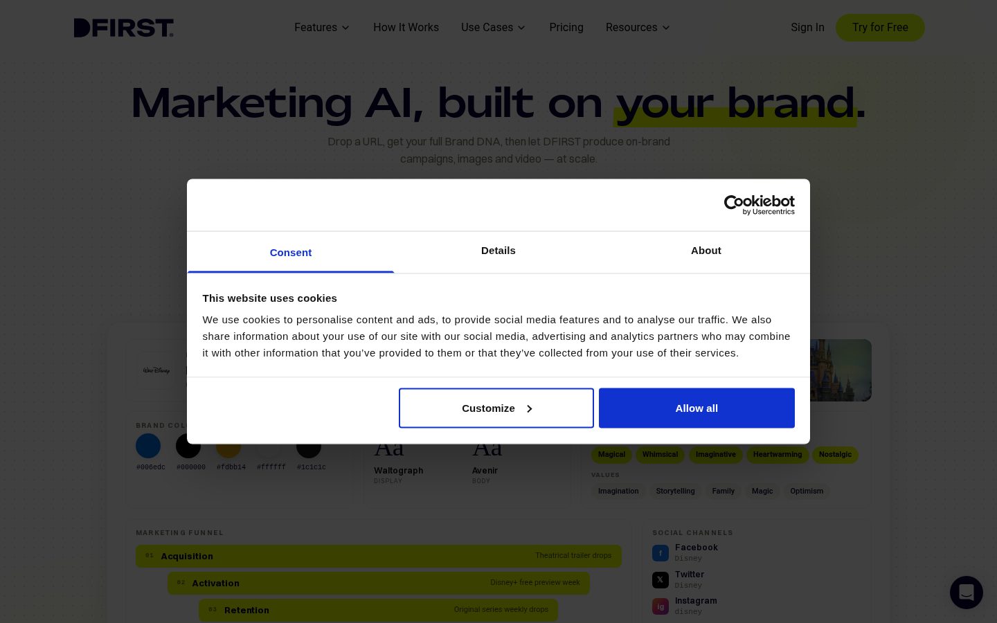DFIRST AI Homepage