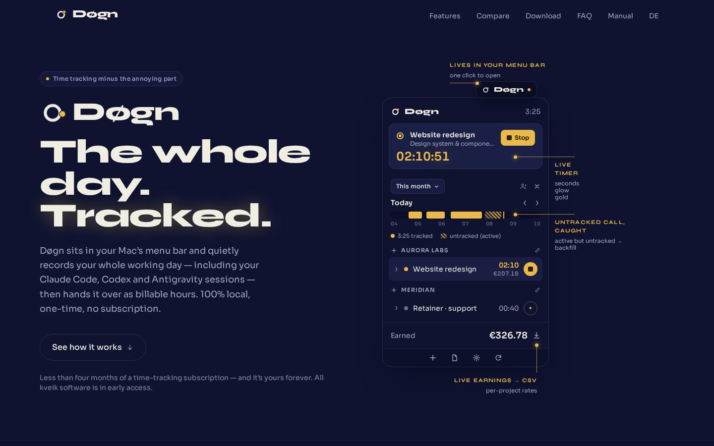 Døgn Homepage