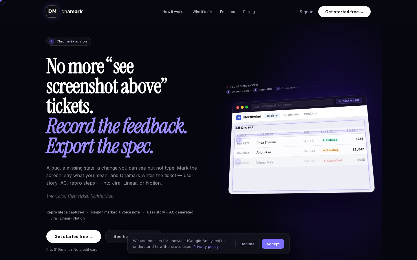 Dhamark Homepage
