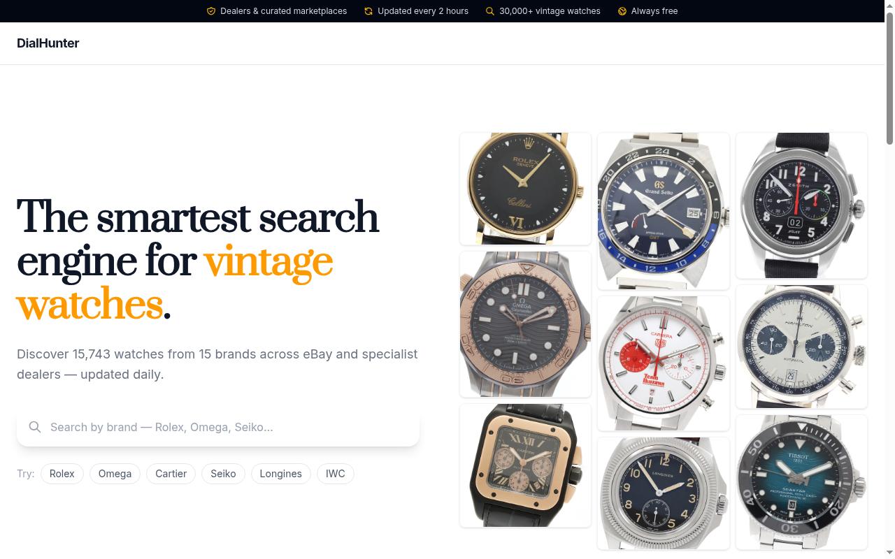 Dial Hunter Homepage