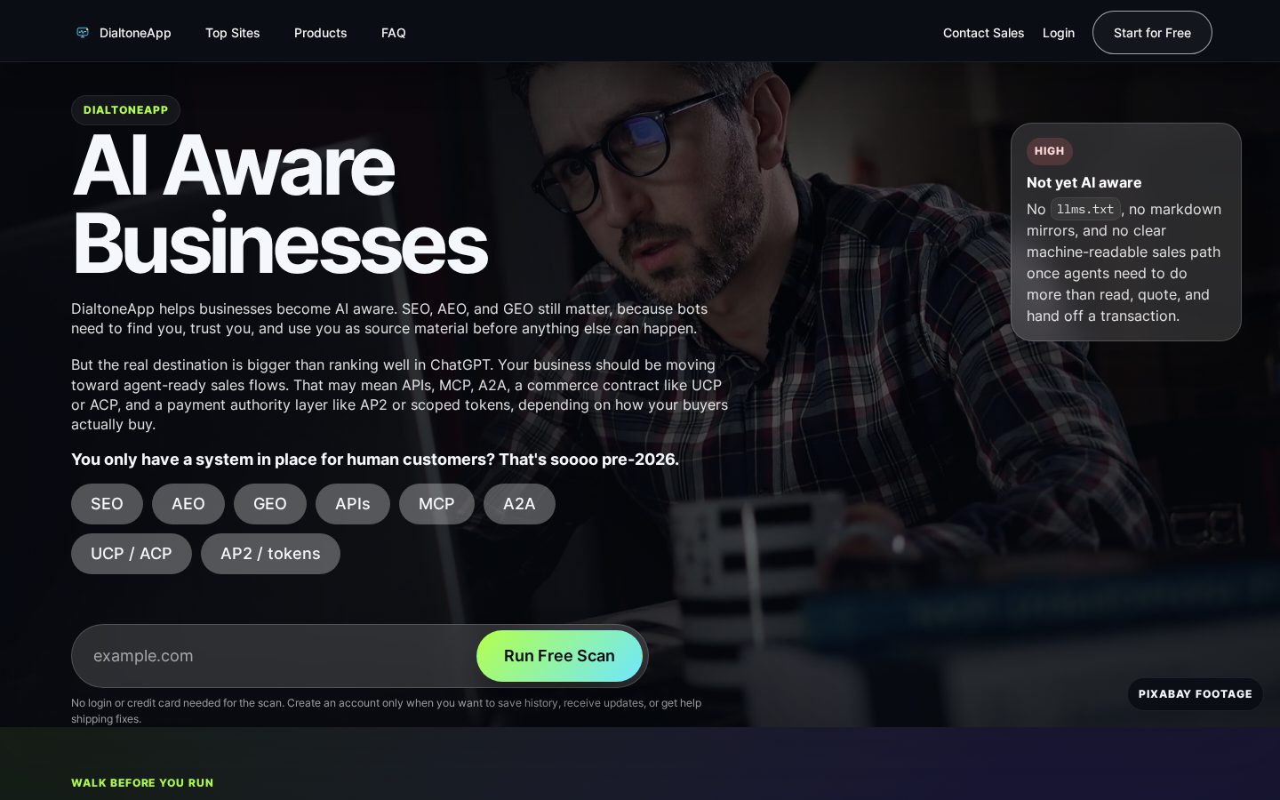 DialtoneApp Homepage