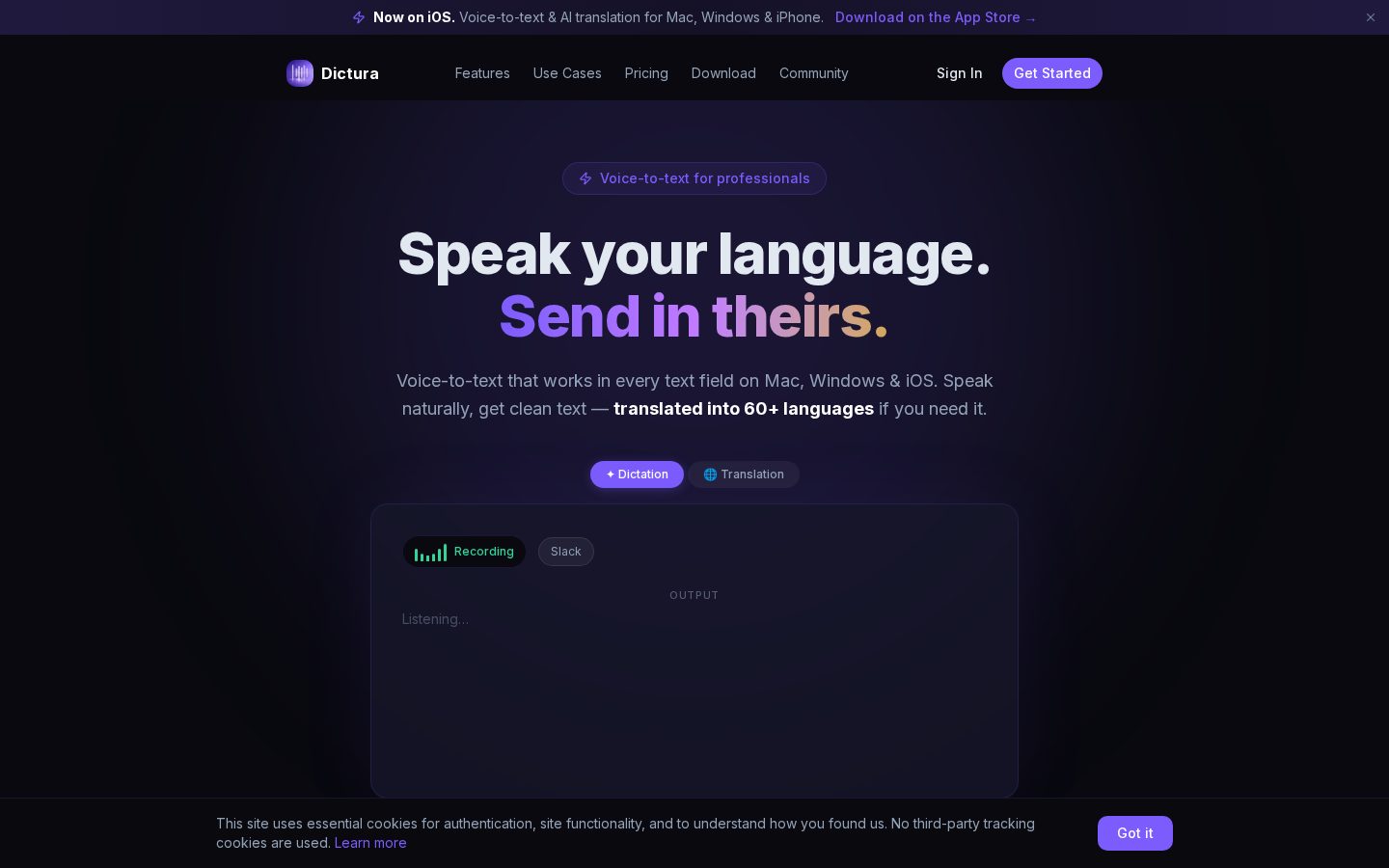 Dictura Homepage