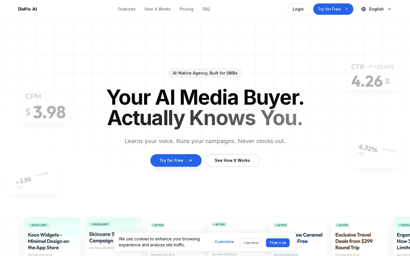 Didoo AI Homepage