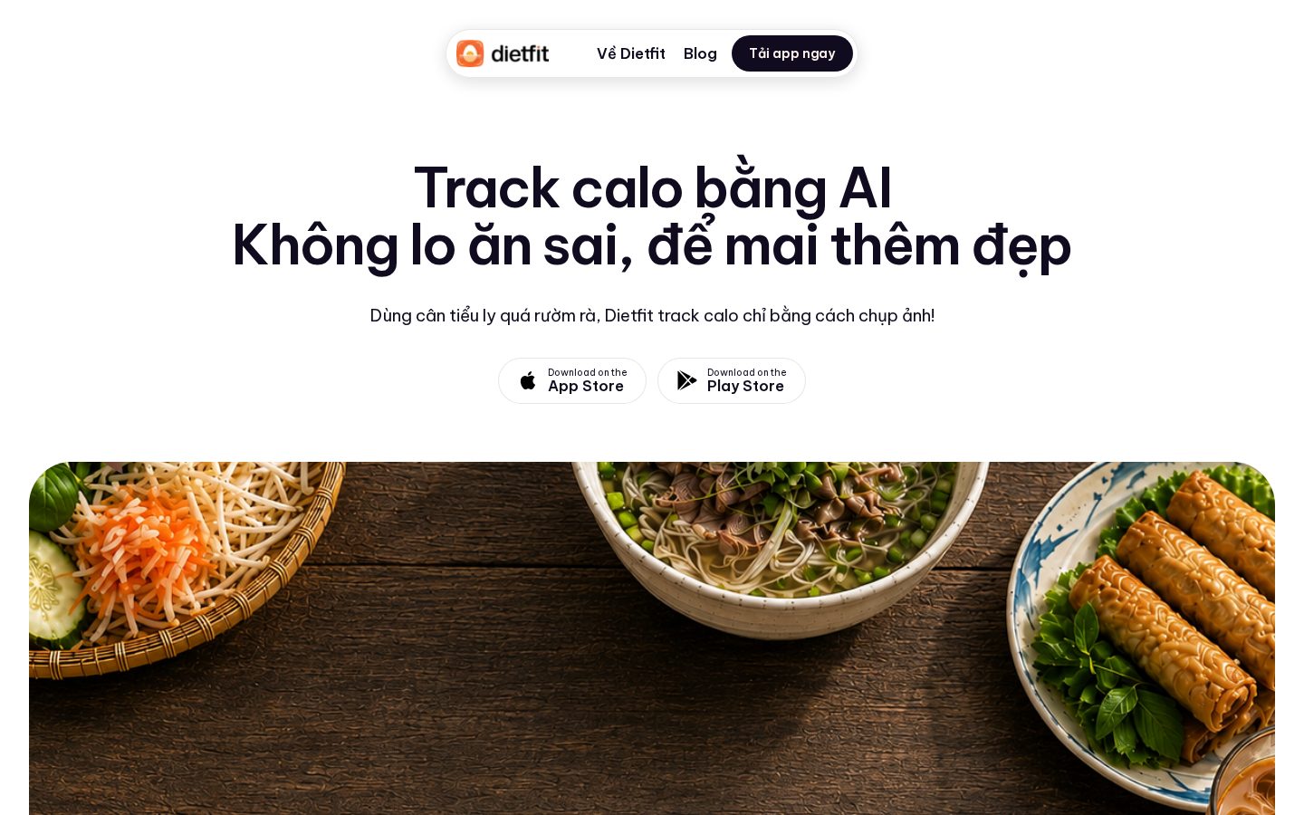 DietFit AI Homepage