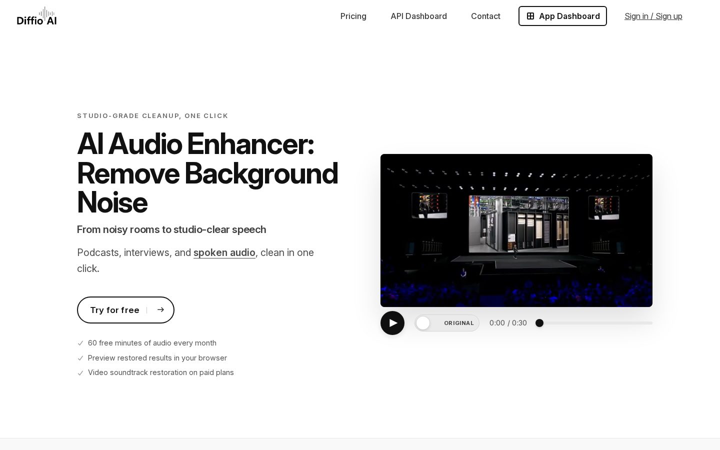 Diffio Homepage