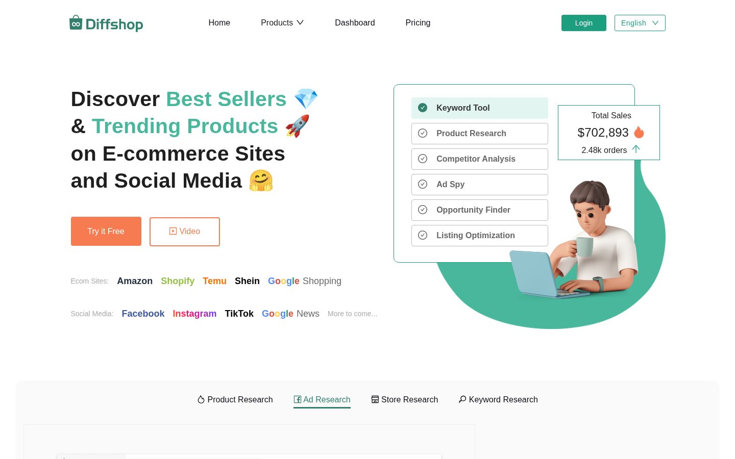 DiffShop Homepage